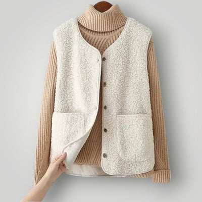 Colette - Elegant Fleece Layering Cardigan