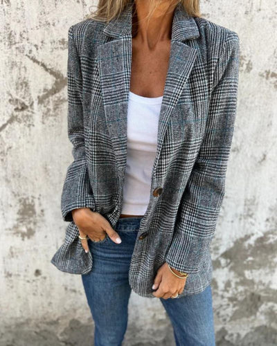 Abby - Classic Checked Blazer