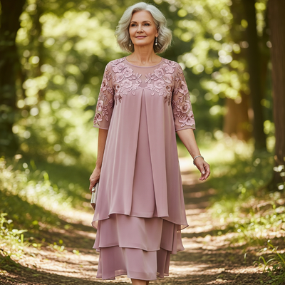 Bernice - Elegant Three-Layer Dress