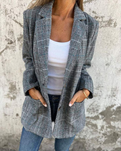 Abby - Classic Checked Blazer