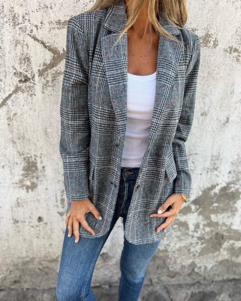 Abby - Classic Checked Blazer