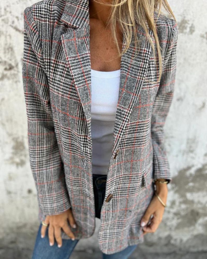Abby - Classic Checked Blazer