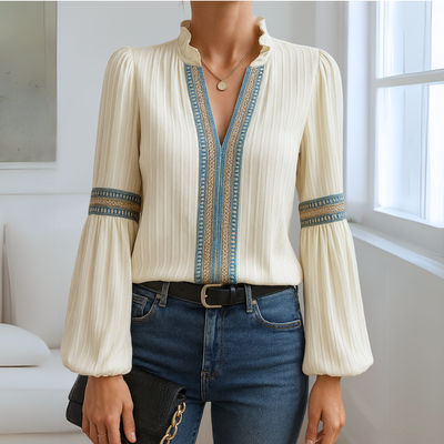 Petra - Elegant Lace Blouse