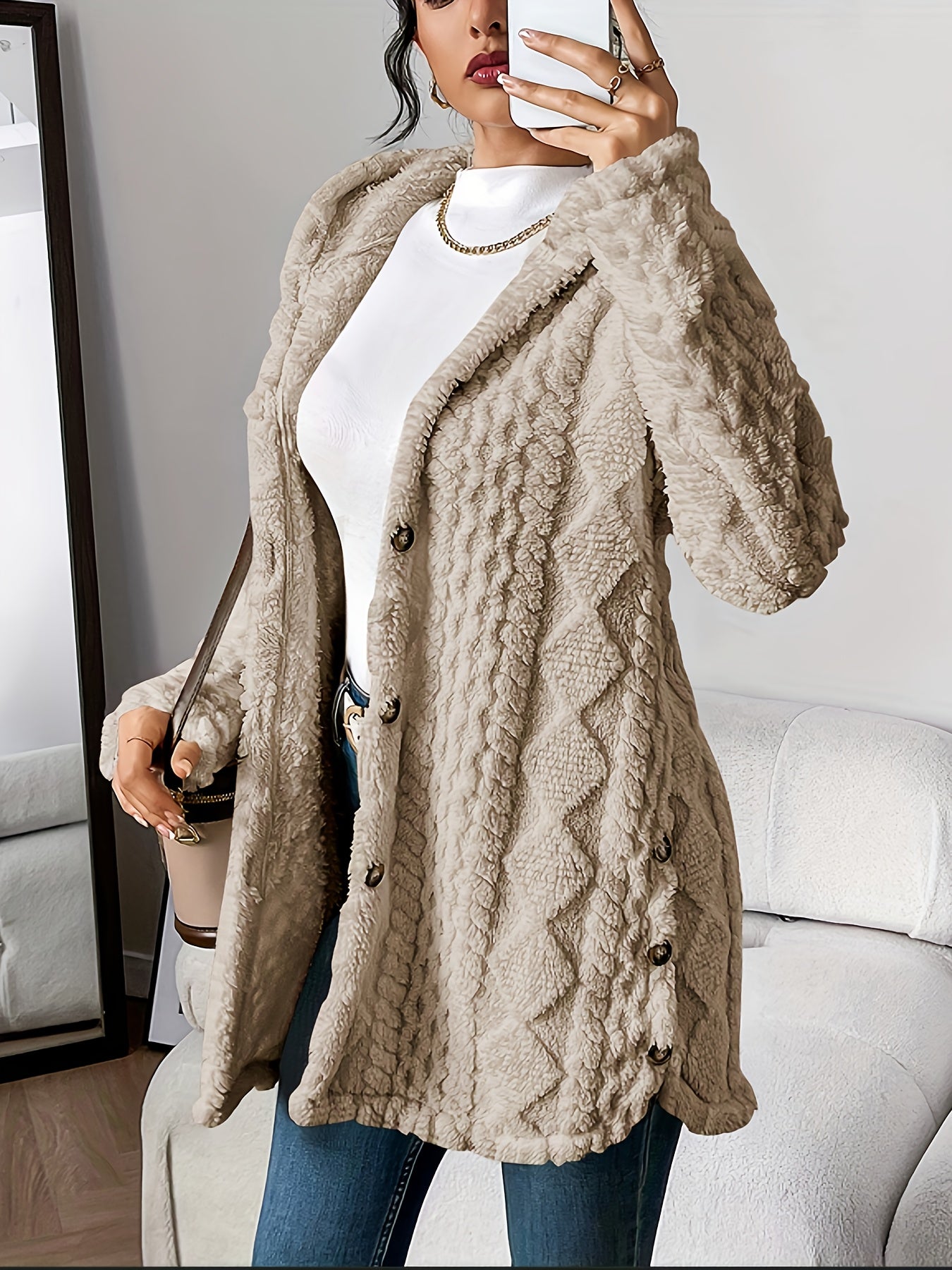Dana - Cozy Hooded Cardigan