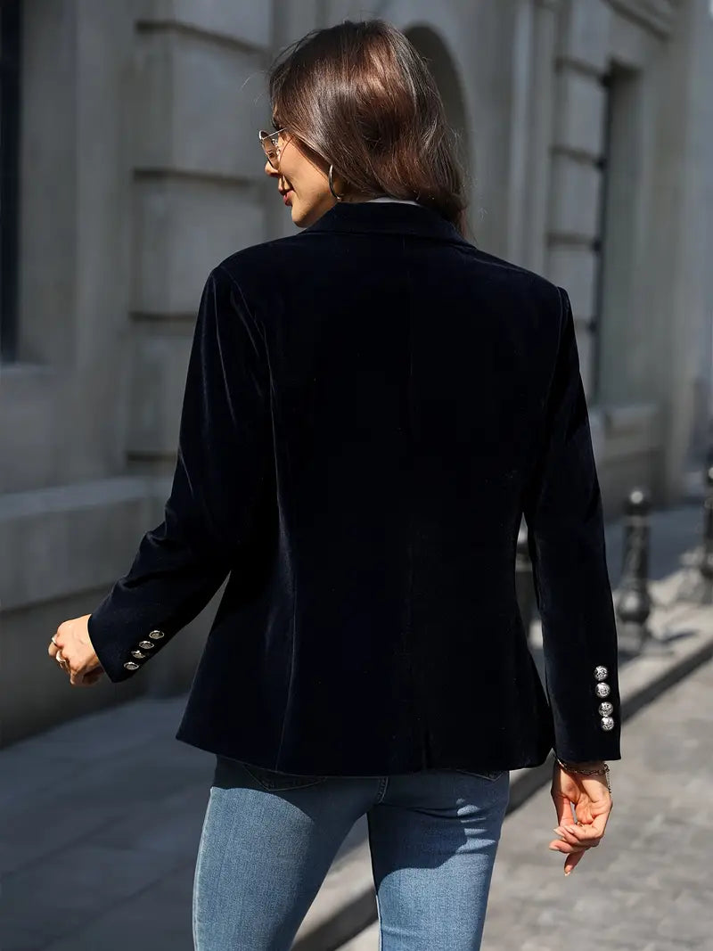Isla - Elegant Velvet Blazer
