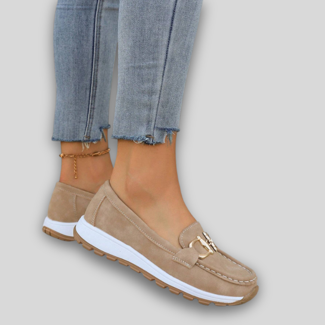 Ellie - Elegant Moccasin Suede