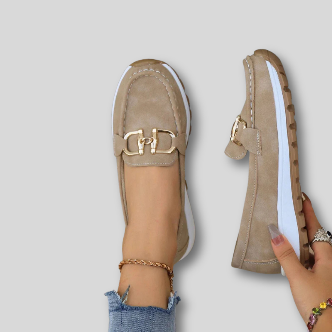 Ellie - Elegant Moccasin Suede
