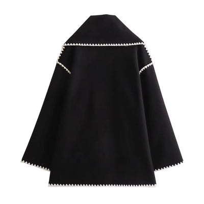 Antoinette - Chic Tweed Wool Coat