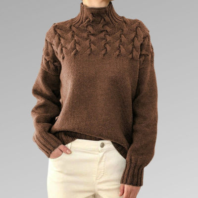 Ciana - Timeless Cable Knit Sweater
