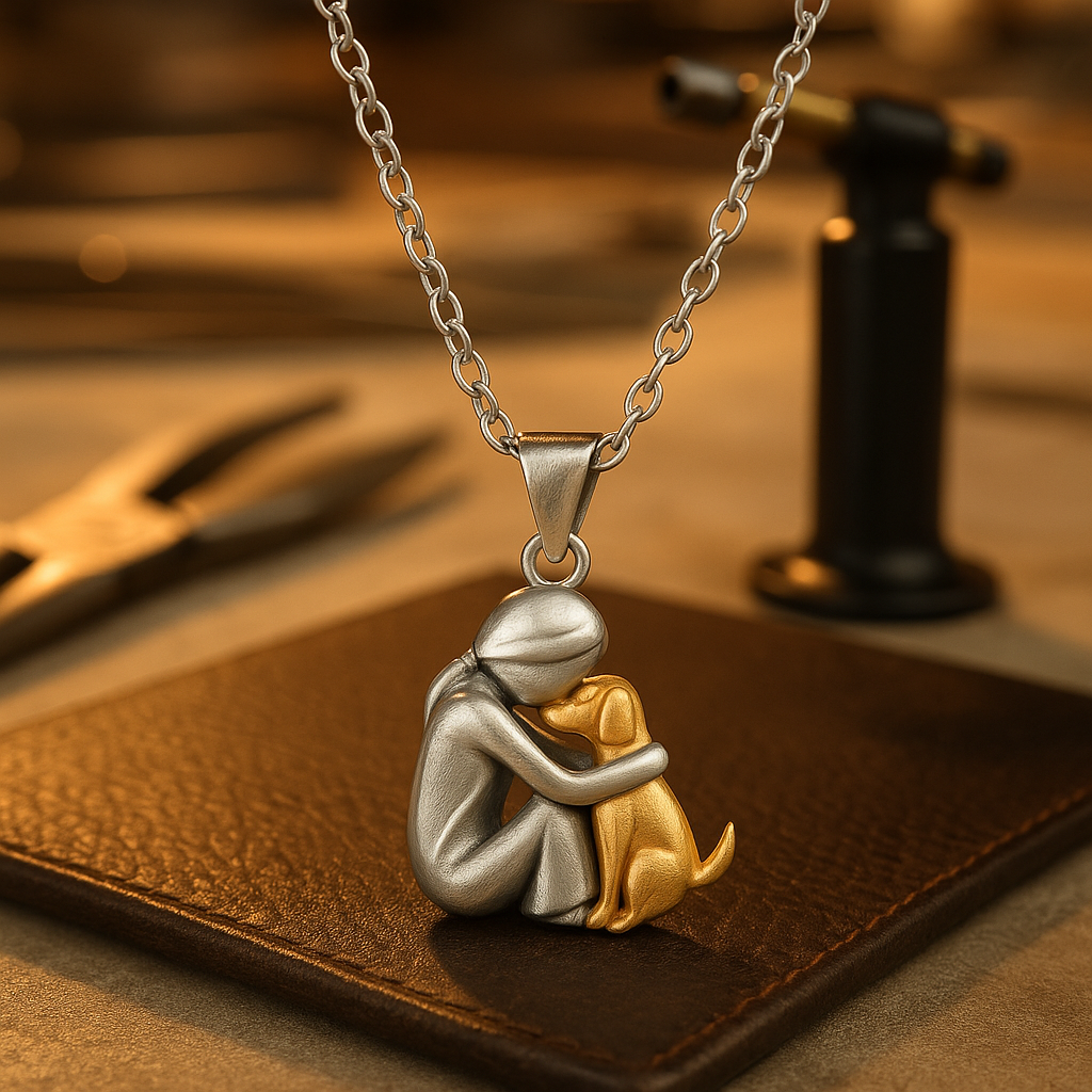 Alva - Timeless Dog Pendant Necklace