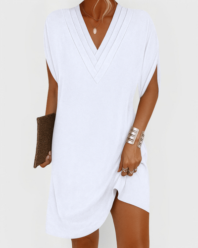 Rachel - Effortless V-Neck Mini Dress