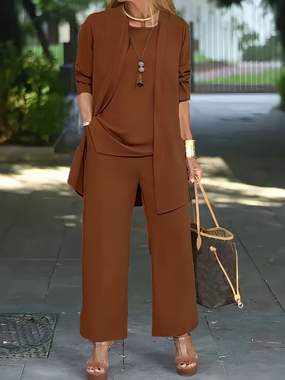 Isla - Refined 3-Piece Trouser Set