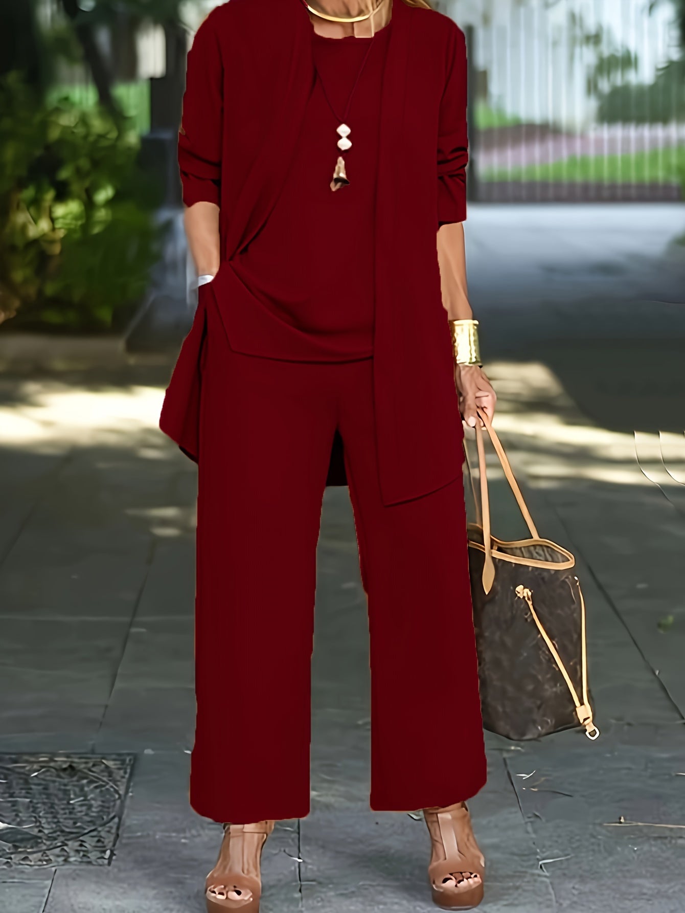 Isla - Refined 3-Piece Trouser Set