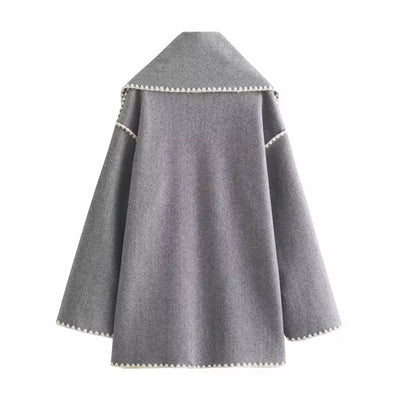 Antoinette - Chic Tweed Wool Coat