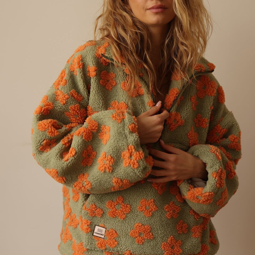 Daisy™ | Warm Fleece Hoodie Bloom