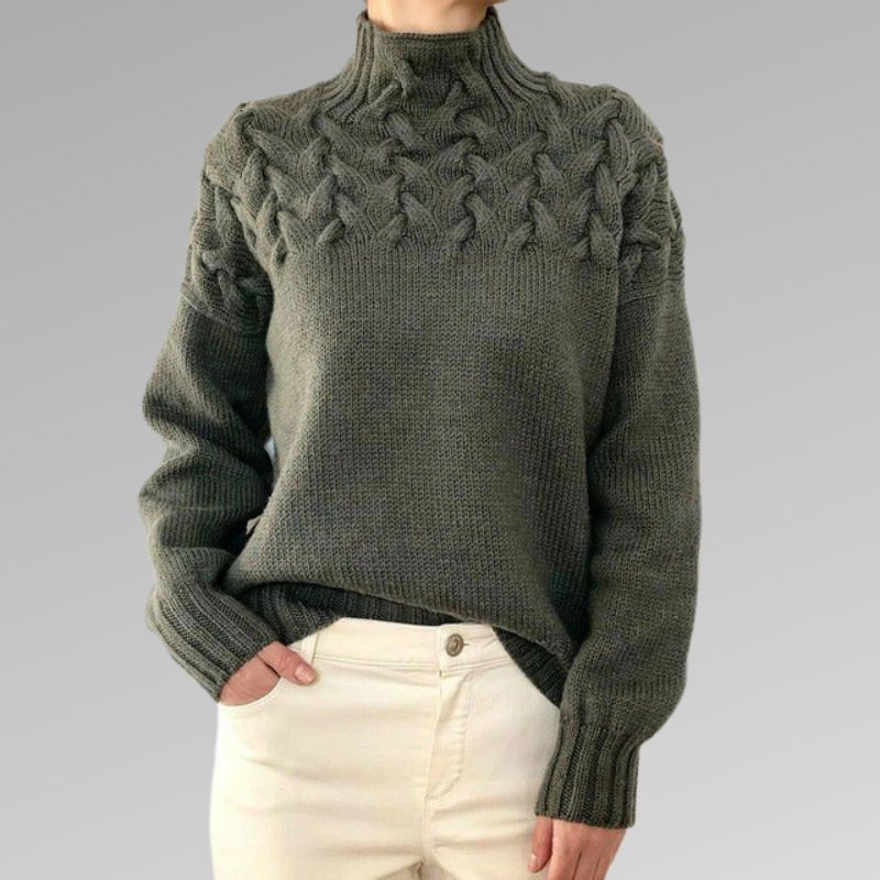 Ciana - Timeless Cable Knit Sweater