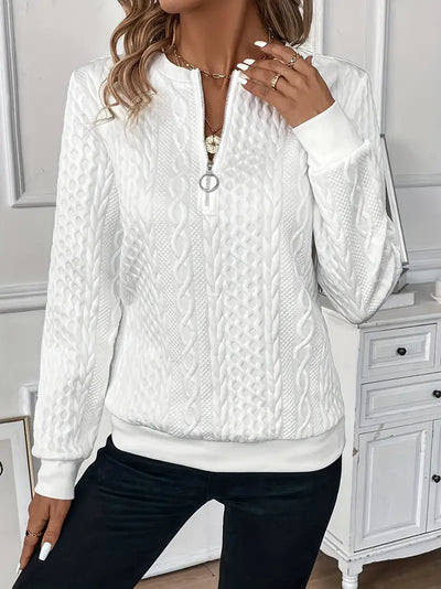 Lucia - Versatile Fall Zip Sweater