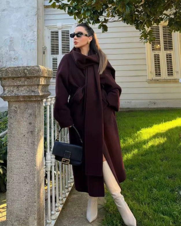 Bordeaux - Wrap Coat