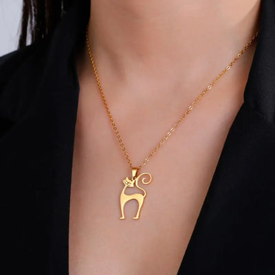 Cleo - Cute Cat Pendant Necklace