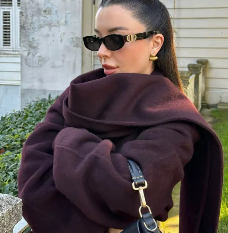 Bordeaux - Wrap Coat