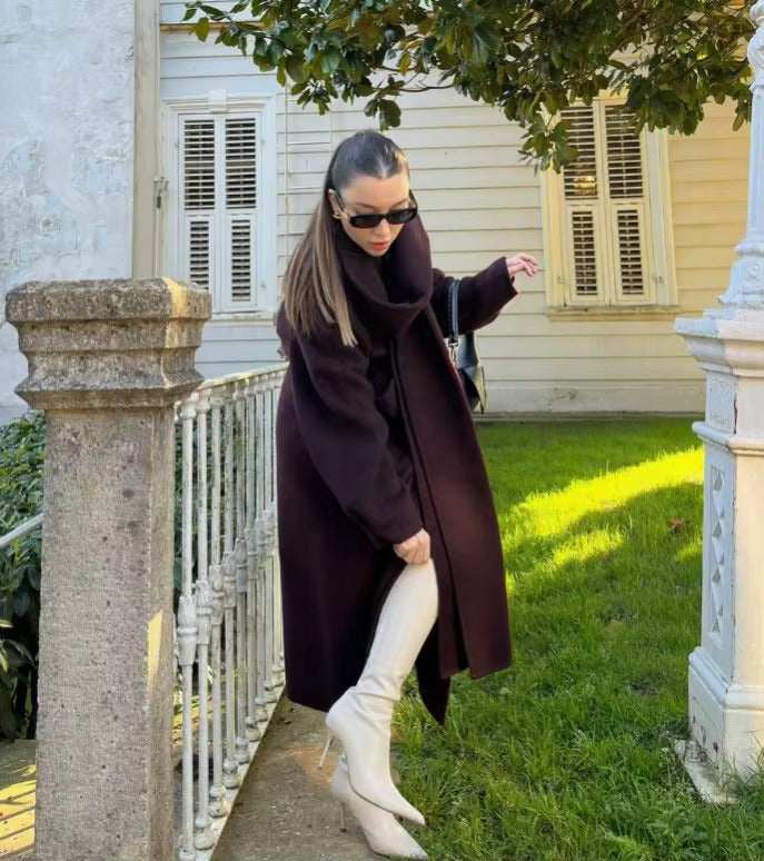 Bordeaux - Wrap Coat