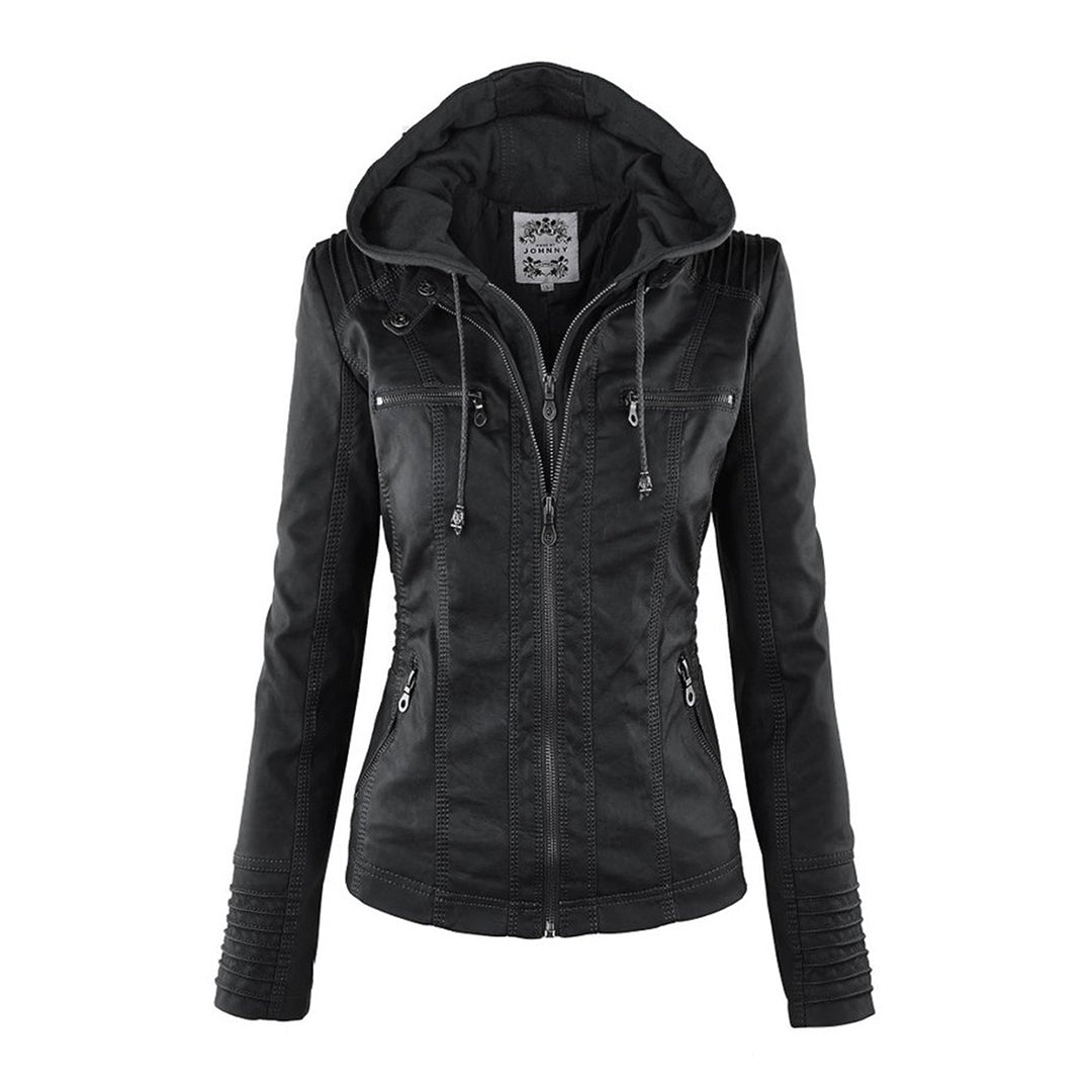 Gia - Leather Biker Jacket