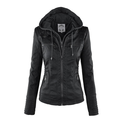 Gia - Leather Biker Jacket