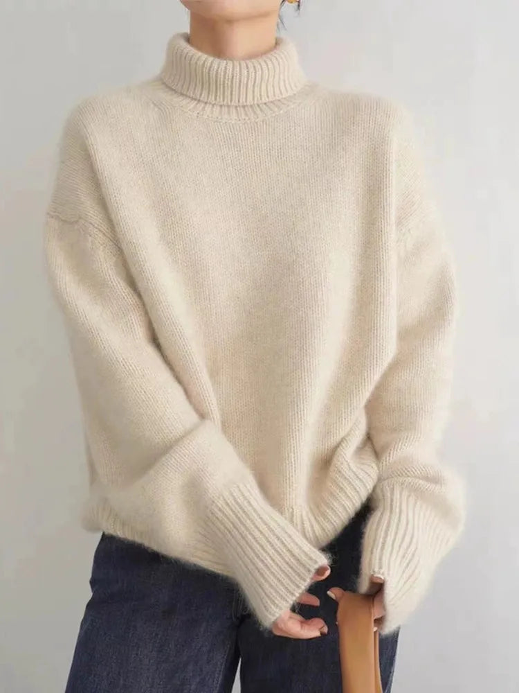 Linen - Versatile Spring Turtleneck