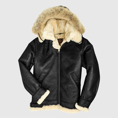 Davide Costa Fur Lined Pilot Jacket