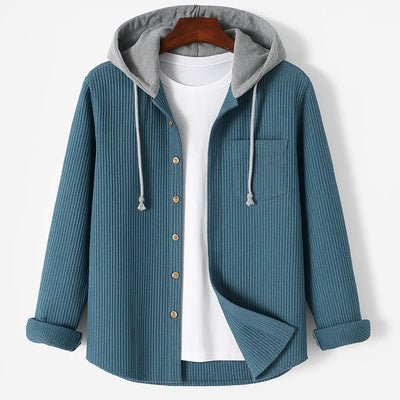 Davide Costa Hooded Corduroy Overshirt