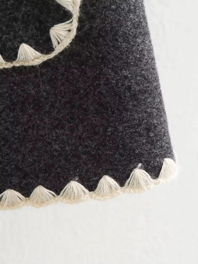 Antoinette - Chic Tweed Wool Coat