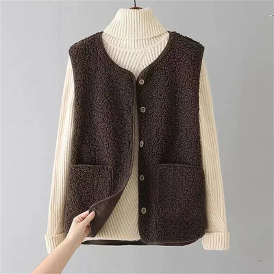 Colette - Elegant Fleece Layering Cardigan