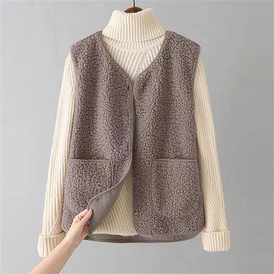 Colette - Elegant Fleece Layering Cardigan