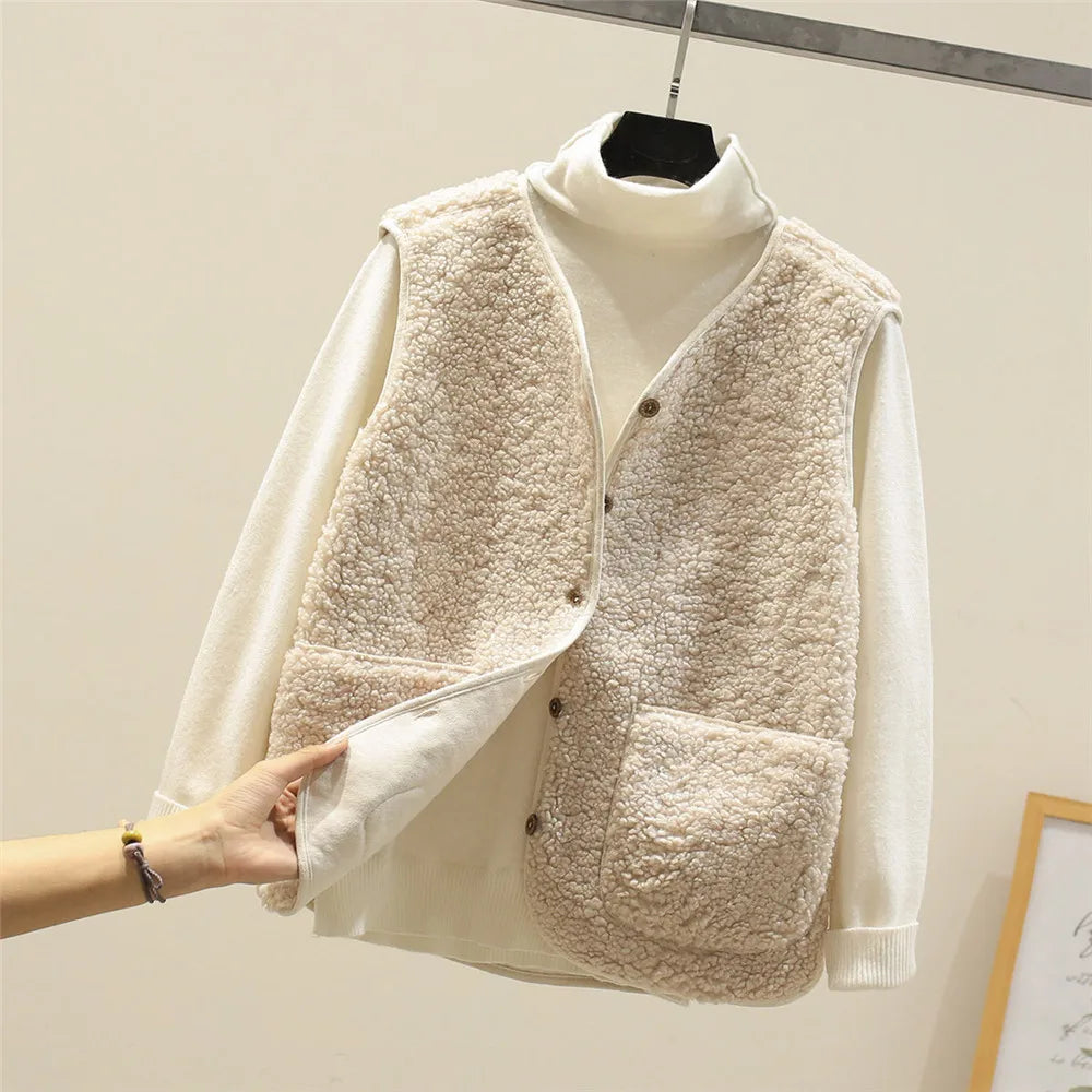 Colette - Elegant Fleece Layering Cardigan