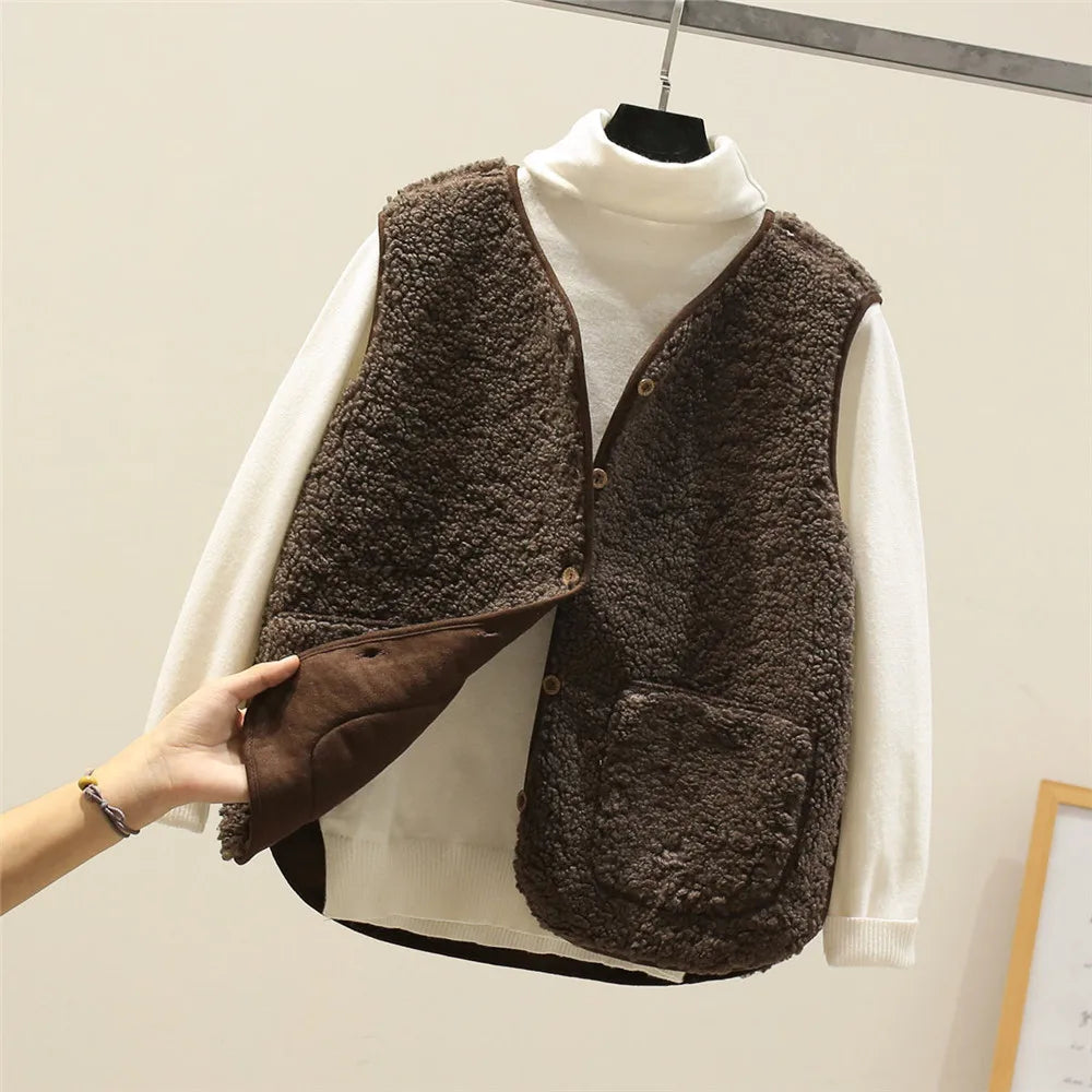 Colette - Elegant Fleece Layering Cardigan