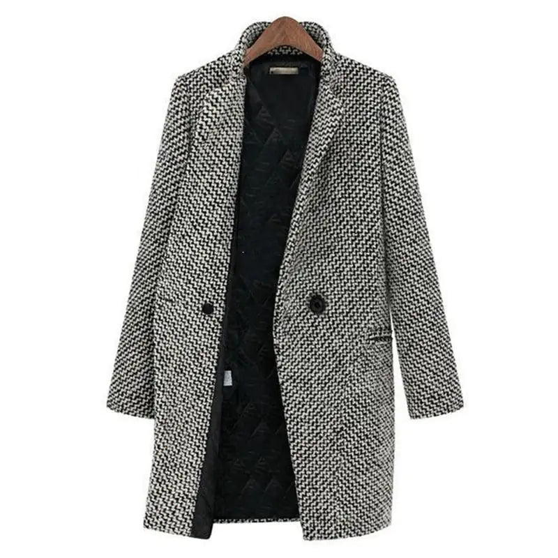 Audrey - Timeless Houndstooth Coat
