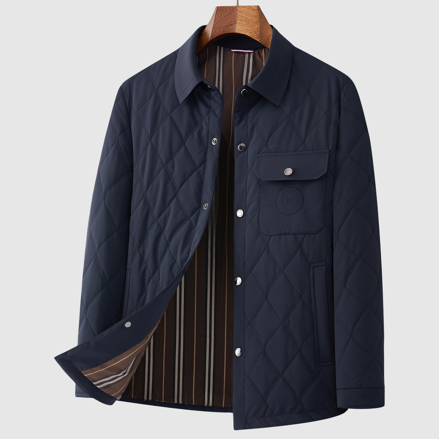 Marco De Luca Mulberry Diamond Jacket 