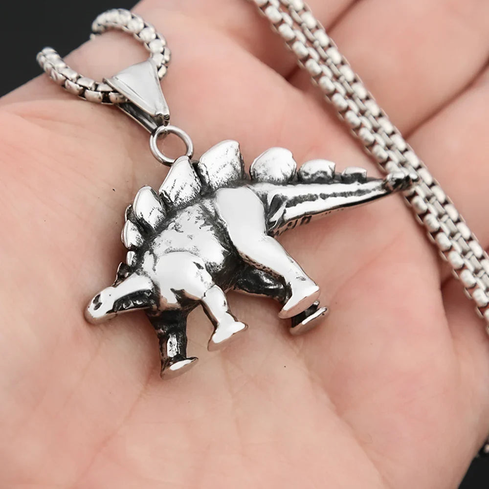 Dino Charm - Durable Stainless Steel Necklace