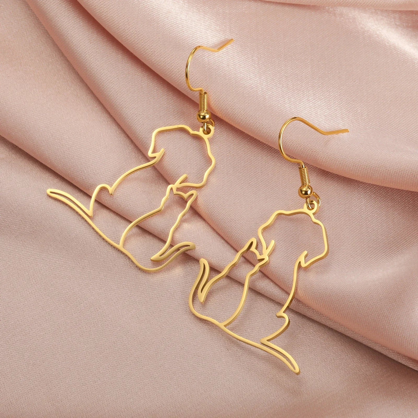 Cazador - Cute Stainless Steel Earrings