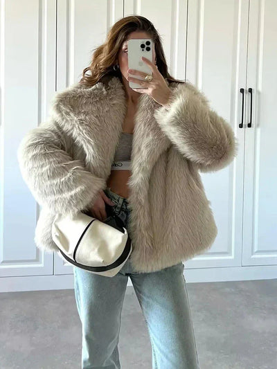 Aurora Luxe Faux Fur Coat