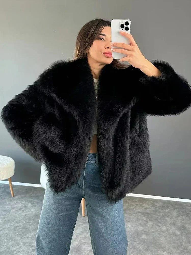Aurora Luxe Faux Fur Coat