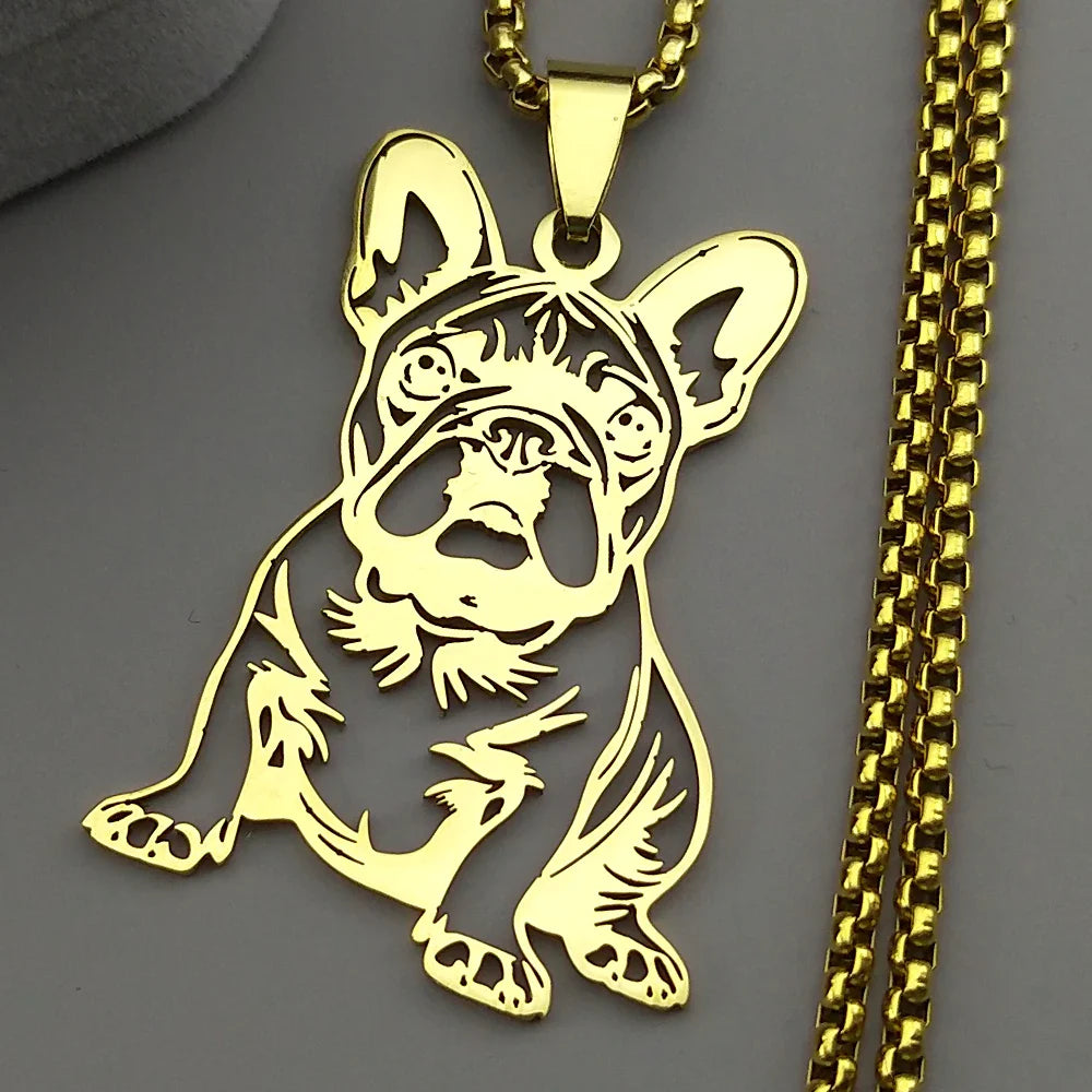 Bulldog - Charming Stainless Steel Necklace