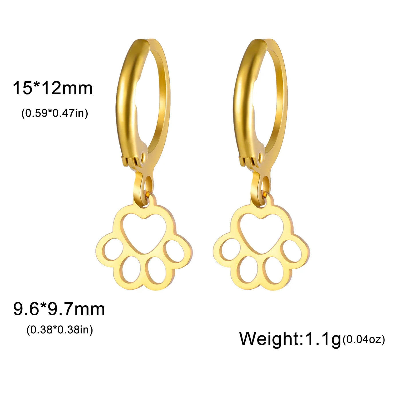 Claw - Cute Stainless Steel Earrings