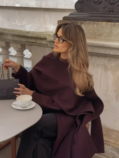 Bordeaux - Wrap Coat