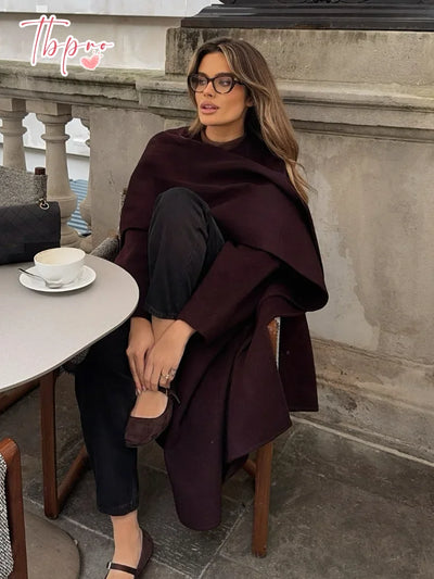 Bordeaux - Wrap Coat