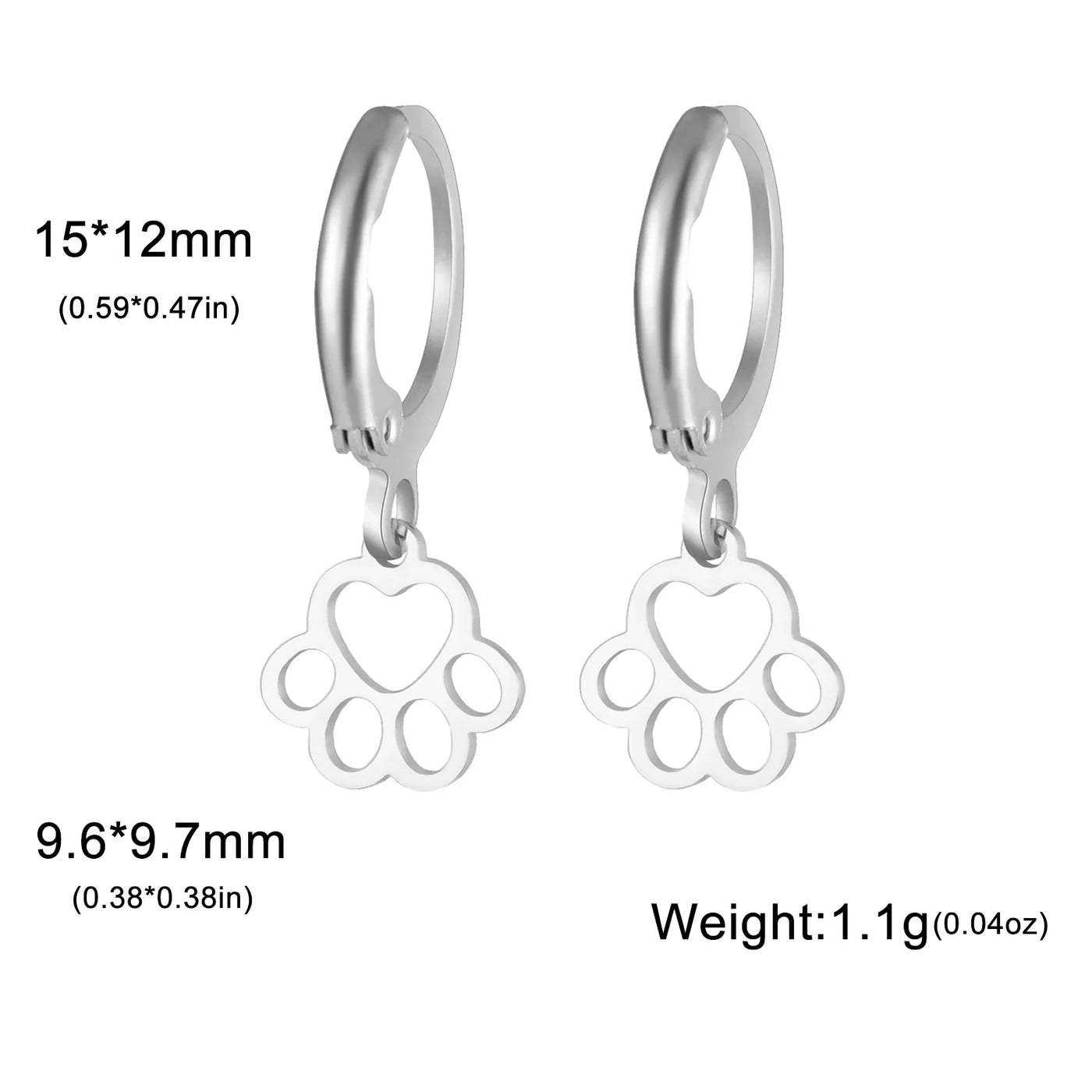 Claw - Cute Stainless Steel Earrings