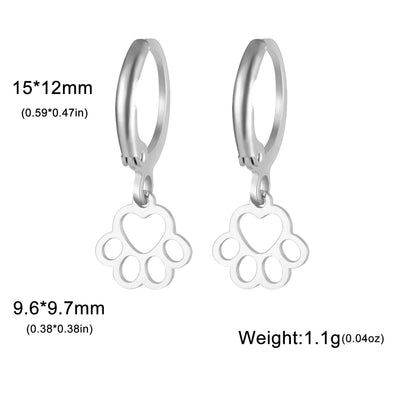 Claw - Cute Stainless Steel Earrings