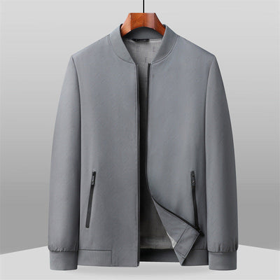 Steel Aura Bomber Jacket by Alexander Heliot 