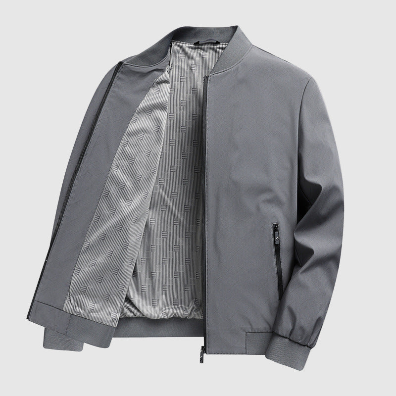 Steel Aura Bomber Jacket by Alexander Heliot 
