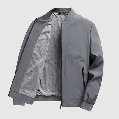 Steel Aura Bomber Jacket by Alexander Heliot 